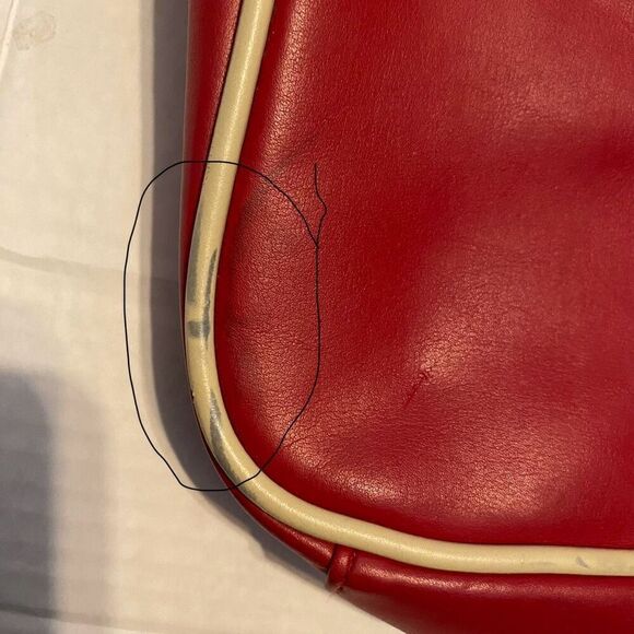 FOSSIL 54 Sling Shoulder Crossbody Messenger Bag Red Unisex 11X3X7.5 SEE DESCRIP - Picture 10 of 12